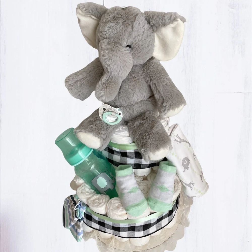Elephant Diaper Cake